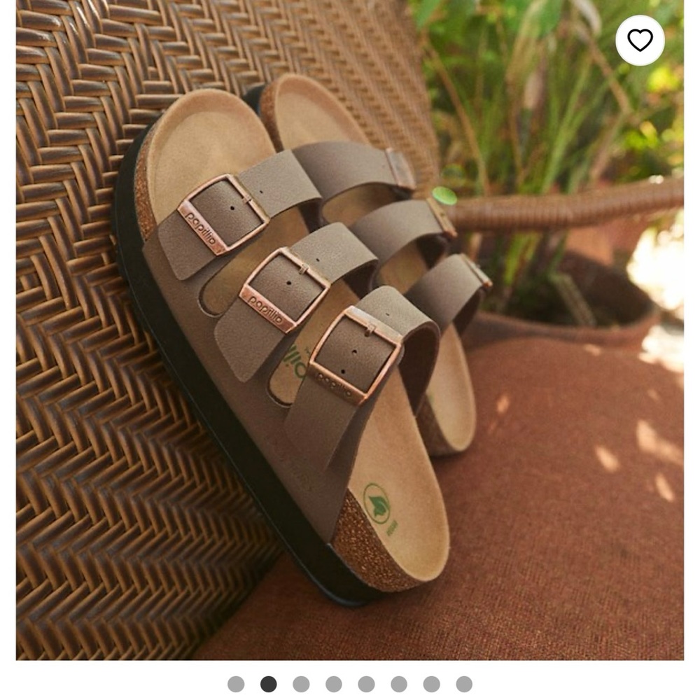 Womens Papillio by Birkenstock - Florida Flex Platform Sandal - Mocha